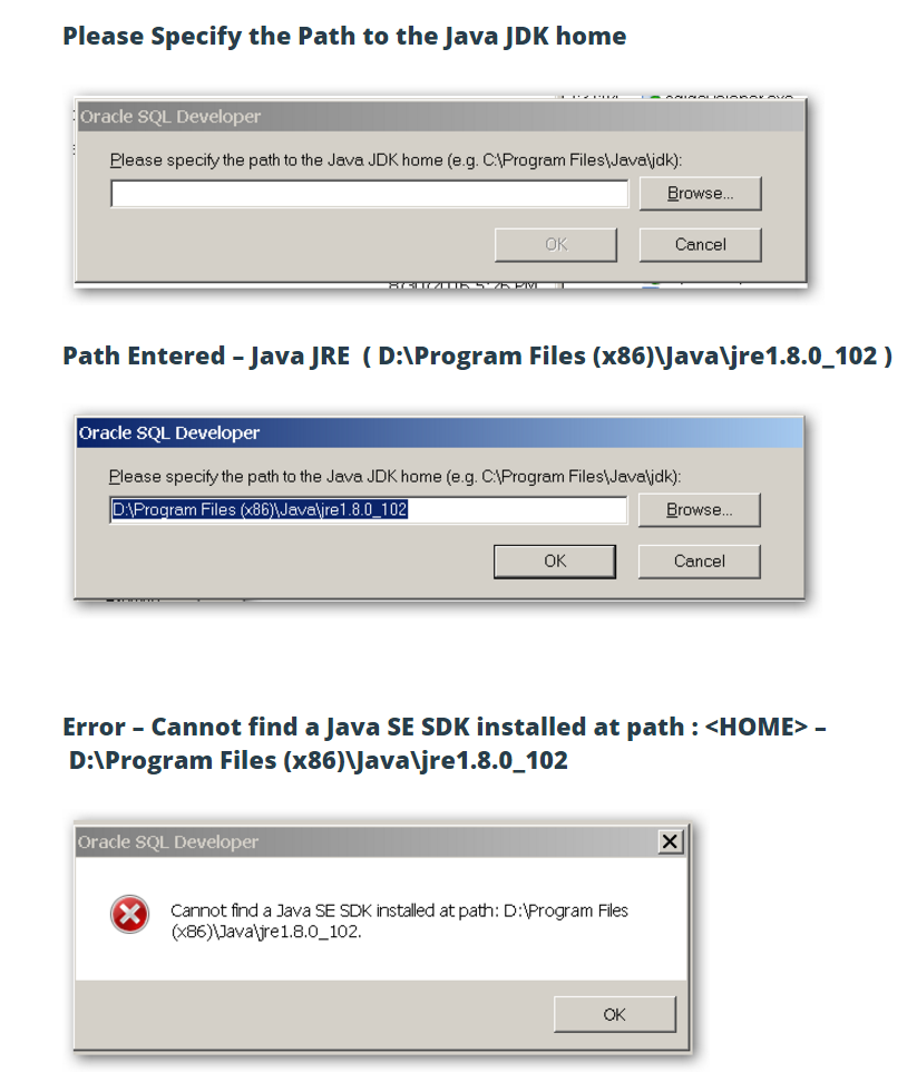 missing JDK path OSD